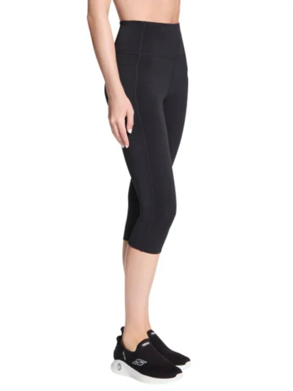 Skechers Capri Leggings | High Waisted Active | Athleisure | Black | XL | NWT - Picture 3 of 7